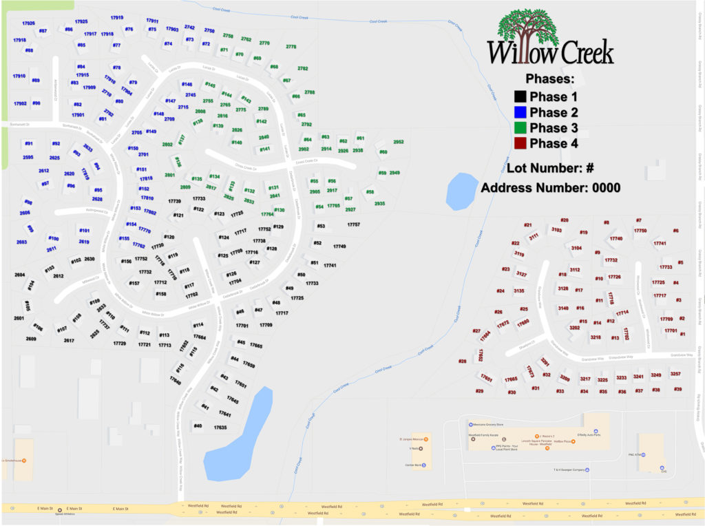 Maps Willow Creek Home Owners Association